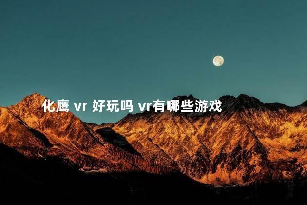 化鹰 vr 好玩吗 vr有哪些游戏